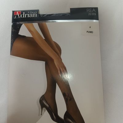 Adrian Tights/Pantyhose Rea Size 4/Medium Fumo/Dark Gray